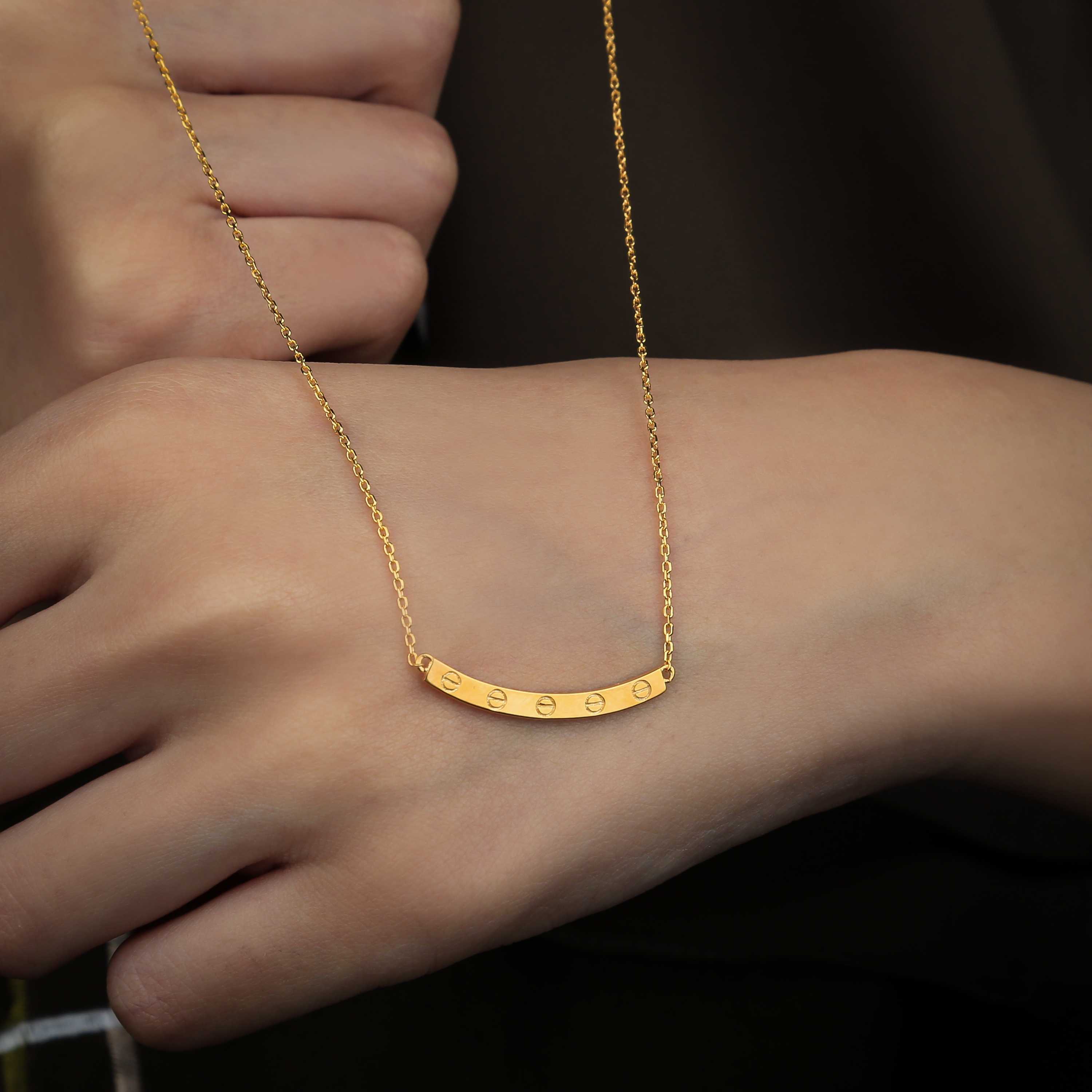 21 karat gold choker, made in Turkey - (H-0871)